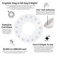 thumbnail image 4 of blinger® Crystal Women Refill Pack | 75 Hair Safe Glass Crystals for Everyday Glam | Pure White Pearls 5 mm | Gem Stamper Not Included, 4 of 9