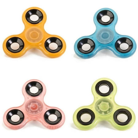 Glow in the Dark Fidget Spinners, 4pk of Party Favors