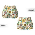 thumbnail image 3 of Sikiie Beautiful African Womens Print Workout Shorts Women Scrunch Butt Gym Shorts Seamless High Waist Tummy Control Yoga Biker Athletic Shorts, 3 of 5