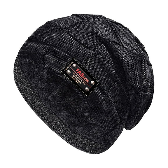 MEICHEN Beanie for Men, Winter Hats for Guys Cool Mens Lined Knit Warm Thick Skully Stocking Binie Hat, Fall Winter Fashion Accessories