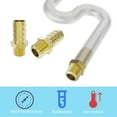 thumbnail image 5 of 2PCS Brass Hose Barb Fittings, Metric M12-1.75 Male to Barb Fit Hose ID 12mm，Barbed Hose Fitting, Male Thread Hose Barb Adapter Connector, Hose Barb Fitting, 5 of 6
