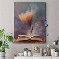 thumbnail image 4 of Qisvanset Flower from Book Canvas Art 15.75x11.81 Inches, 4 of 8