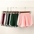 thumbnail image 7 of Women's Beach Shorts Summer Sports Running Yoga Shorts Pants Solid Soft Cotton Casual Pants, 7 of 7