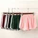 thumbnail image 5 of Pantalones cortos casuales de rayas de cintura alta para mujer, para playa, deportes, correr, yoga, cintura elástica, 5 of 6