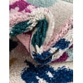 thumbnail image 4 of Unique Loom Bloom Collection Area Rug - Hyacinth (7' Round White/Light Blue), 4 of 7