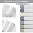 thumbnail image 3 of Madison Park Shower Curtain Waffle Weave Striped, 3 of 8