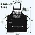 thumbnail image 5 of sidao Funny Aprons for Men, BBQ Chef Apron Funny Gifts for Men Birthday Christmas Gifts for Dad, Papa, Husband, 5 of 6