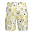 thumbnail image 6 of Kdxio Sweet Honey Pattern Mens Casual Shorts - Drawstring Summer Beach Sports Shorts for Men, 6 of 9