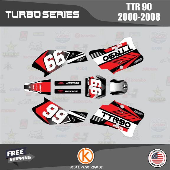 Kalair GFX Graphics Kit for Yamaha TTR90 (2000-2008) Turbo Series
