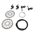 thumbnail image 3 of Kit de freno de disco para bicicleta, pinza de freno de disco delantero y trasero, juego de freno de disco mecánico de doble pistón para bicicleta de montaña y bicicleta de carretera, 3 of 14