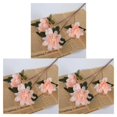 thumbnail image 4 of Bearachild Ramo de flores artificiales de 6 piezas elegante para decoración de boda flores de seda artificiales de bajo mantenimiento rosa Type1 NO1, 4 of 6