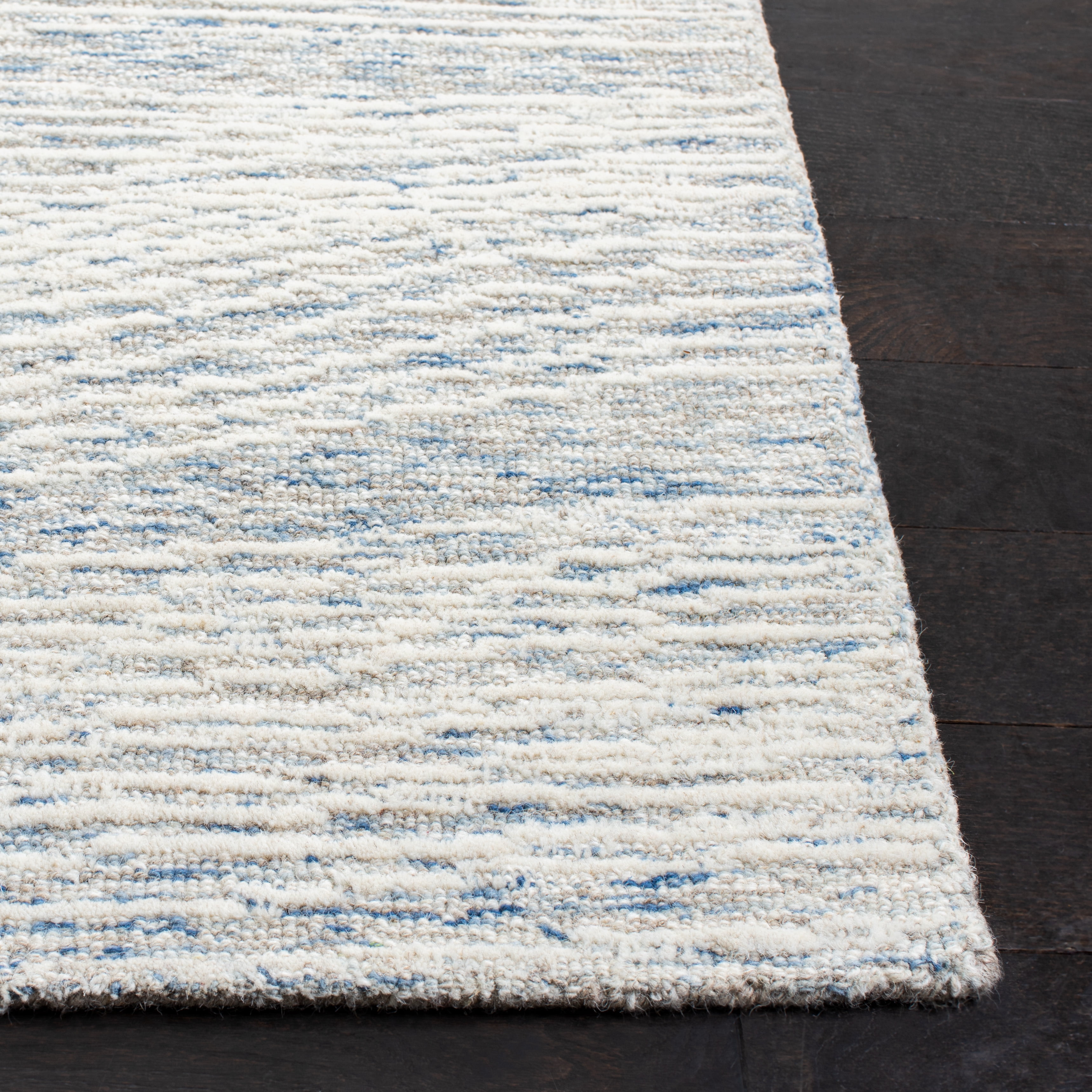 SAFAVIEH Metro Bridget Abstract Area Rug, Light Blue/Ivory, 4' x 6'