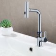 thumbnail image 1 of Grifo mezclador de agua fría y caliente, grifo extraíble de aleación de zinc de 1/2 pulgada para cocina y baño, 1 of 6
