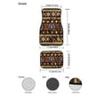 thumbnail image 7 of Renewold Southwestern American Tribal Retro 4 Pieces Front and Rear Car Floor Mats All Weather Protection Non-slip Rubber Backing Universal Fit for Car Truck Sedan SUV, 7 of 7