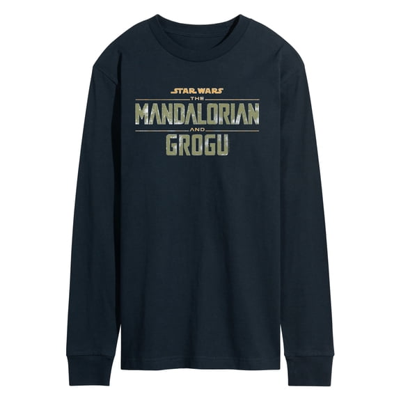 The Mandalorian And Grogu - Logo Grit - Men's Long Sleeve Graphic T-Shirt