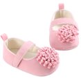 thumbnail image 1 of xiaxaixu Baby Shoes Cute Solid Color Flowers Shape Soft Cotton Non-Slip Shoes, 1 of 5