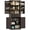 Distressed Brown, variant on HOMCOM Farmhouse Kitchen Pantry Cabinet with Light, Storage Cabinet, White
