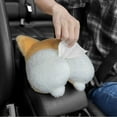 thumbnail image 5 of Cute Car Tissue Box under $5! Yannianjz Cute Car Hanging Paper Tissue Box Set, Fluffy Fleece Tissue Holder with Zipper, Portable Tissue Dispenser for Car, Home, Bedroom, Sofa Decor, 5 of 9