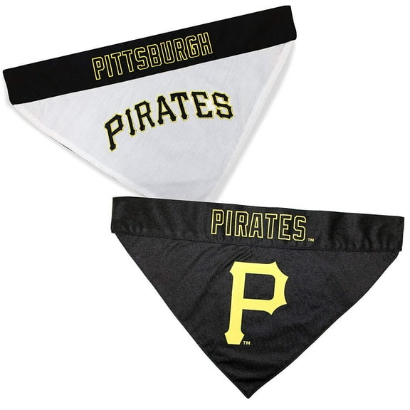 Pets First MLB Pittsburgh Pirates Reversible Bandana - Dual-Sided Bandana for Cats & Dogs