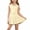 Beige#kids sets, variant on Little Girl 2 Piece Summer Outfits Ice Silk Quick Dry Sleeveless Collared Tops Pleated Skirt Casual Solid Sports Sets Yellow,5 Years