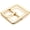 Gold, variant on 1pc 1.5 Inches Single Prong Belt Buckle Square Center Bar Buckles Leather Craft Accessories SC711 (Gold)