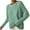 Green, variant on UAMVSH Womens Sweaters Fall Fashion Striped Round Neck Long Sleeve Casual Pullover Tops Basic Sweater