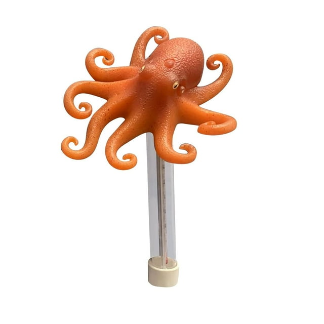 HUGFEGWE Thermomètre de Piscine 1 Pce avec Corde Extérieur, Thermomètre Flottant Facile à Lire, Thermomètre d'Eau pour Piscine Spa Baignoire Aquarium et Étang à Poissons (Potrouille) CA919-81596