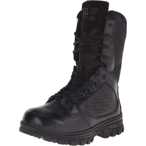 black 8 inch work boots