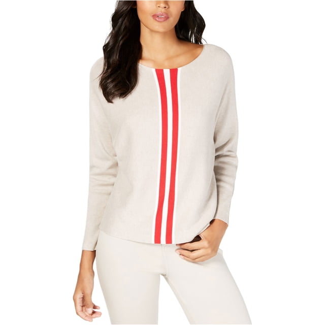 INC suéter a rayas para mujer, rojo, XXL