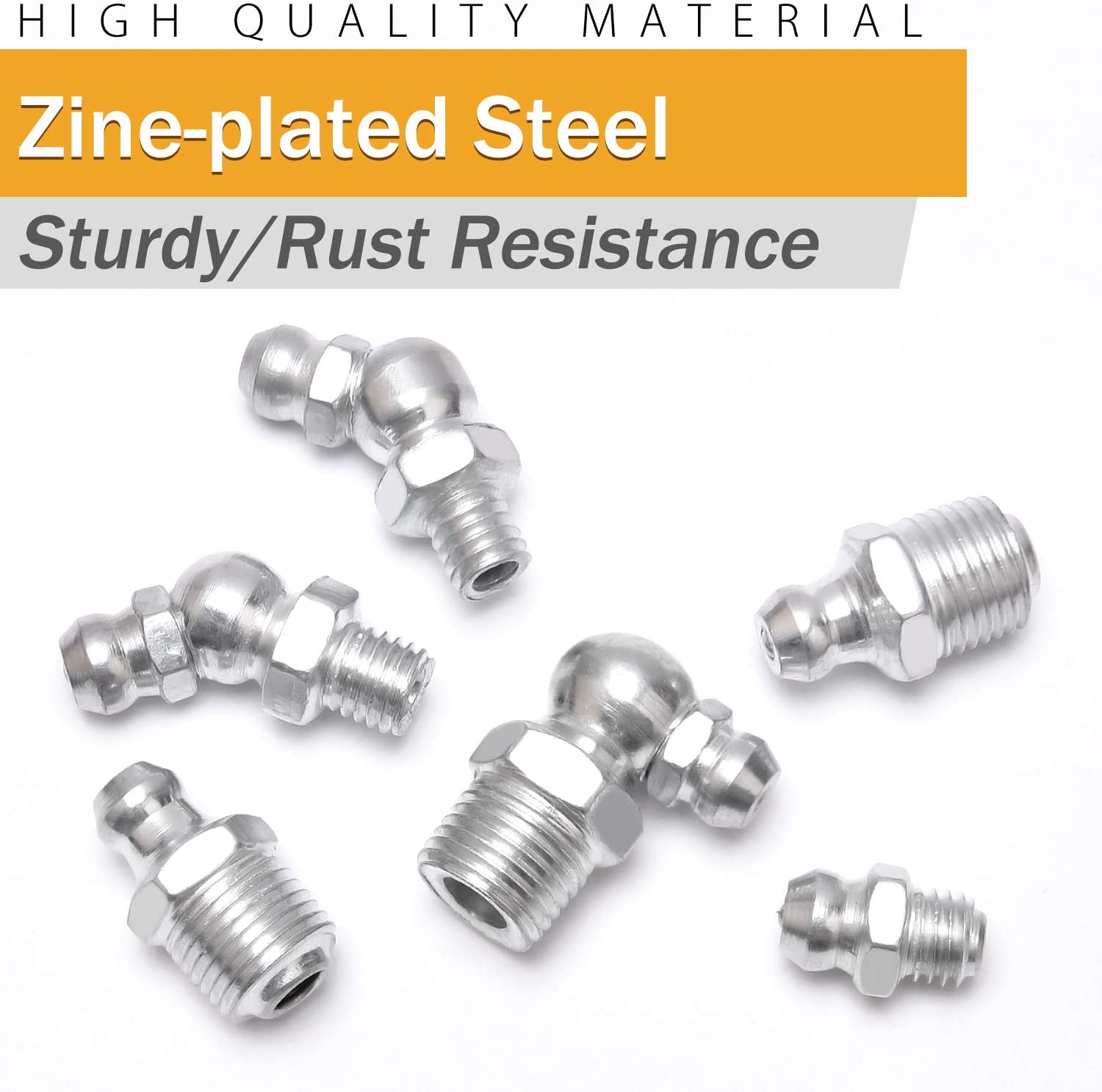 Buy VIGRUE Grease Fittings, 245 Pieces SAE & Metric Grease Fitting Assortment Kit, Standard