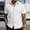 White, variant on Mens Vintage Polo Shirts Casual Knit Golf Polo Shirts Button Down Short Sleeve Jacquard Design White