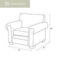 thumbnail image 4 of Afuera Living Contemporary Arm Chair with Matching Ottoman in Brown, 4 of 10