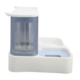 thumbnail image 4 of Comedero automático para gatos, simple, transparente, de gran capacidad, 2 en 1, alimentador de comida para mascotas y dispensador de agua para gatos y perros, color azul, 4 of 12