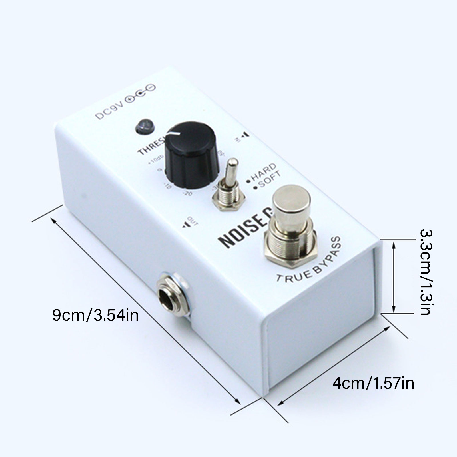 Small Noise Reduction Guitar Effect Pedal Noise Suppressor Effect Guitar Pedal Electric Guitar Accessory Metal Texture