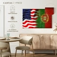 thumbnail image 5 of Elephant Stock Usa And Portugal Flags Wall Art - Horizontal Canvas Wall Art - Living Room Wall Decor - Flags Canvas - Red And Blue Decor - 39" x 26", 5 of 8