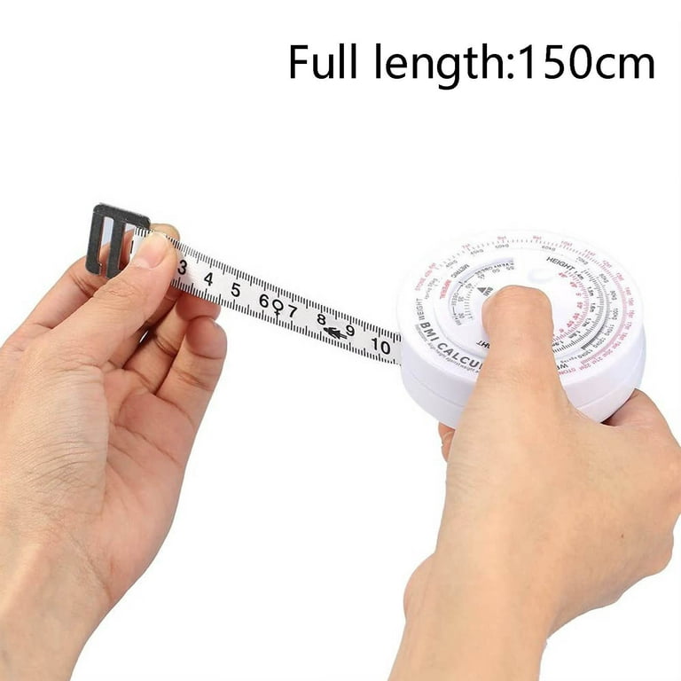 Automatic Telescopic Tape Measure, Body Measure Tape 60 inch (150cm), Self-Tightening Retractable Measuring Tape for Body Accurate Way to Track