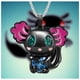 thumbnail image 3 of Colgantes de Ajolote Corazón High Monaco AxolotlNeck02 5 Pzas Negro/Azul Metal, 3 of 4