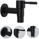 thumbnail image 3 of Kitchen Sink Faucet,black Quick Single Cold Faucet Bathroom Stainless Steel Outdoor Faucet,wall Mounted Washing Faucet, 3 of 5