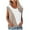 Brown, variant on DailyTrove Women's Two-Tone Contrast Short Sleeve Tank - V-Neck Casual Top, Minimalist for Layering & Daily