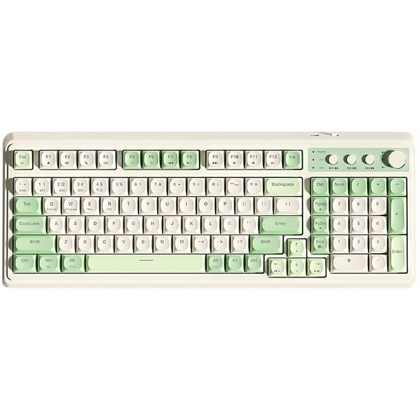 Teclado Gaming AULA S99 Inalámbrico Tri-Mode Bluetooth Verde