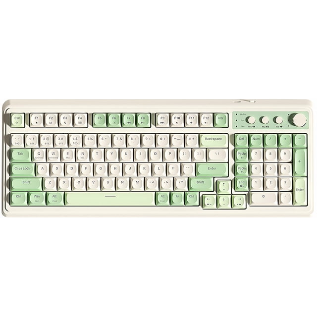 Teclado Gaming AULA S99 Inalámbrico Tri-Mode Bluetooth Verde