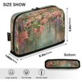 thumbnail image 3 of Standing Pencil Case with Base Large Capacity Stationery Pouch Pen Bag with Zipper for Women Men Enchanted Flowers Painting, 3 of 7