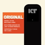KT Tape Black Original Cotton Kinesiology Tape 20 Precut Strips
