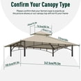 thumbnail image 2 of Toldo para barbacoa OLILAWN L-GG001PST-F 152 x 244 cm, color beige, 2 of 7