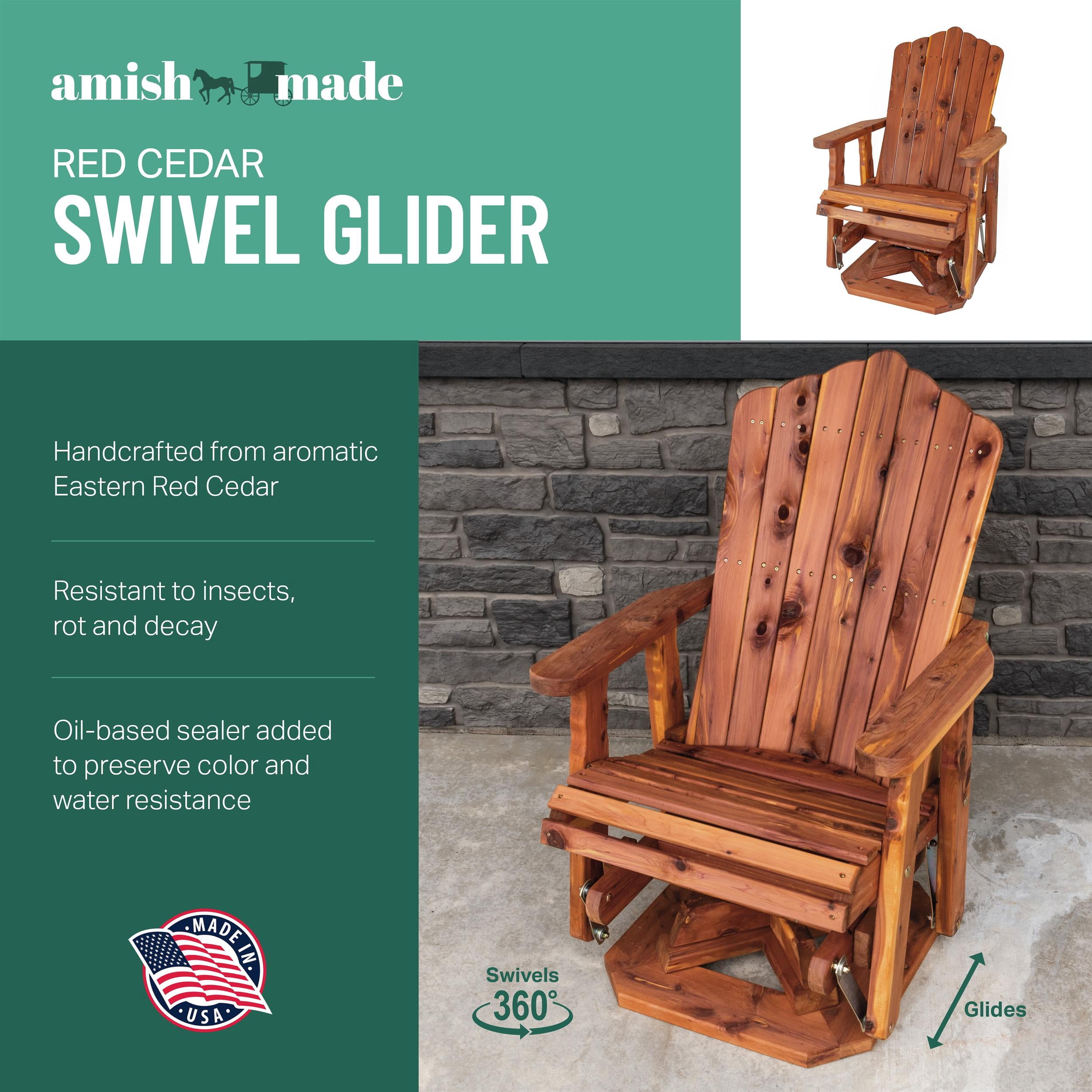 Amish Cherry Glider Rocker Amish-Crafted Rockers, Gliders Tables