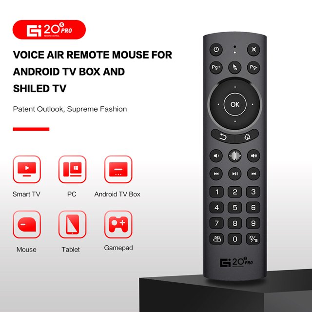 G20S Pro 2.4G Wireless Voice Fly Mouse Remote Para Pc Smart Tv Set Top Box