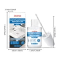 thumbnail image 3 of Enamel Touch Up Paint, White Repair Paint for Bathroom Tile, Bathtub, Sink, Radiator and Kitchen Appliances, Multi Surface Scratch Cover Pen, High-efficiency Waterproof, 3 of 8