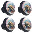 thumbnail image 2 of 4 Pcs Sea Turtle Knobs for Kitchen Cabinet Cupboard Dresser Bookcase Drawer Pulls Handles Round Home Decor, 2 of 8