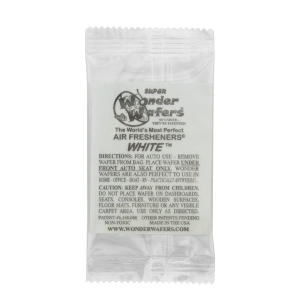 Wonder Wafers 3155 "White" Scent Car Truck Air Freshener Wafer 50 Pack