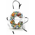 thumbnail image 1 of Letter C Apron Sporting Goods in the Shape of Letter C Fun Activity Competitive Plays Equipment, Unisex Kitchen Bib Apron with Adjustable Neck for Cooking Baking Gardening, Multicolor, by Ambesonne, 1 of 3